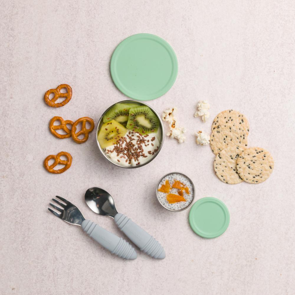 Nestling Accessory Feeding Stainless Steel Lunchbox Dipper Set