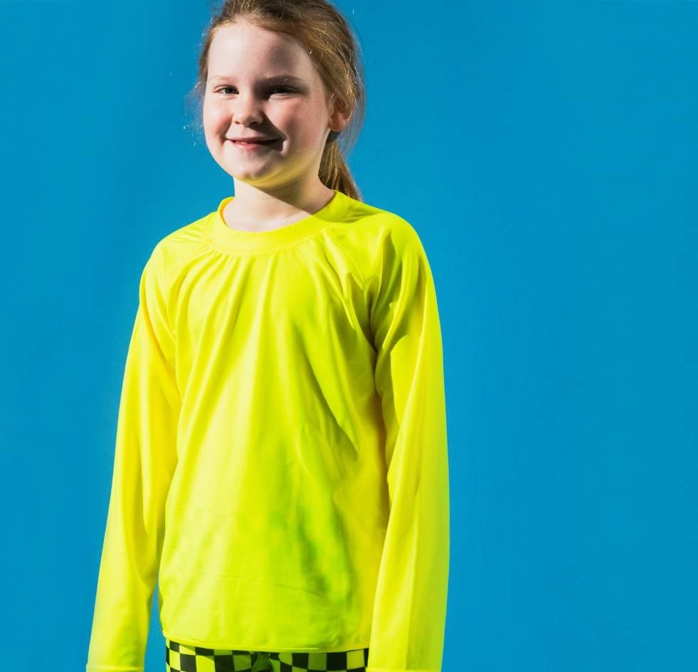 Nestling Boys Swimwear Swim Rash Vest - Neon Yellow