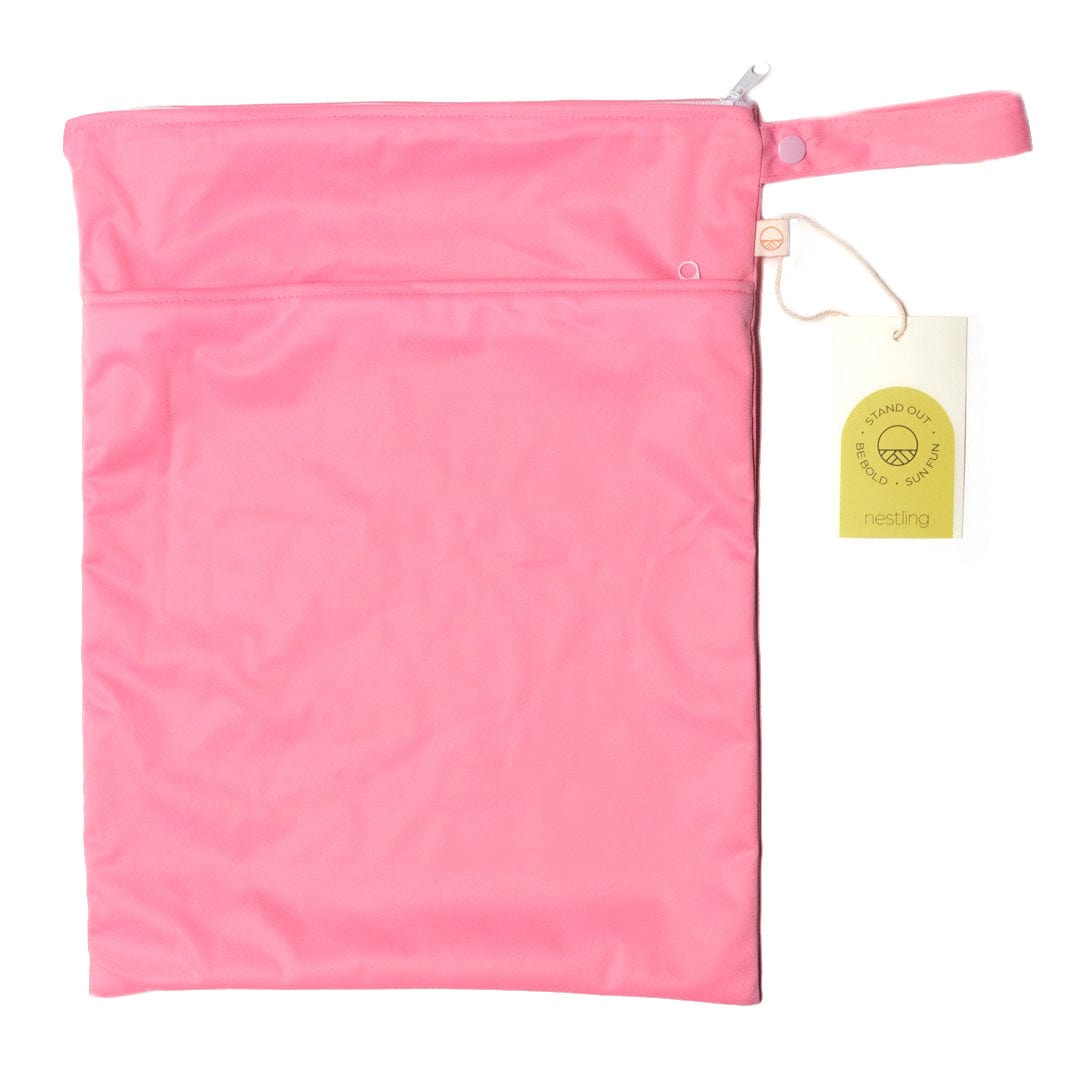 Nestling Children Accessories Bubblegum Neon Double Pocket Wet Bag