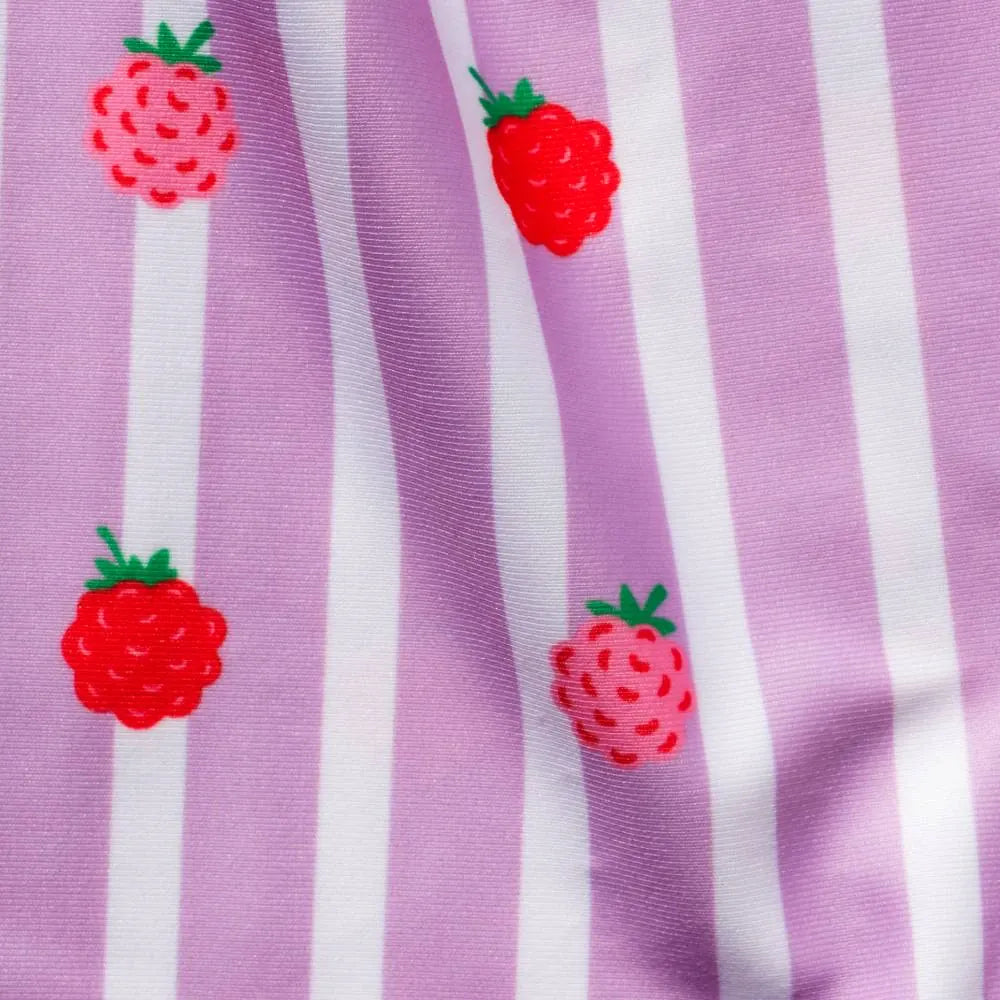 Nestling Children Accessories Double Pocket Wet Bag - Striped Raspberries