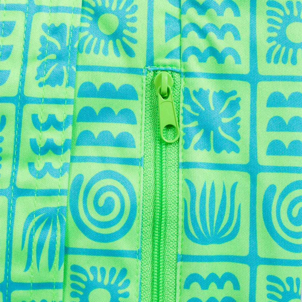 Nestling Children Accessories Large Swim Bag - Green Retro Surf