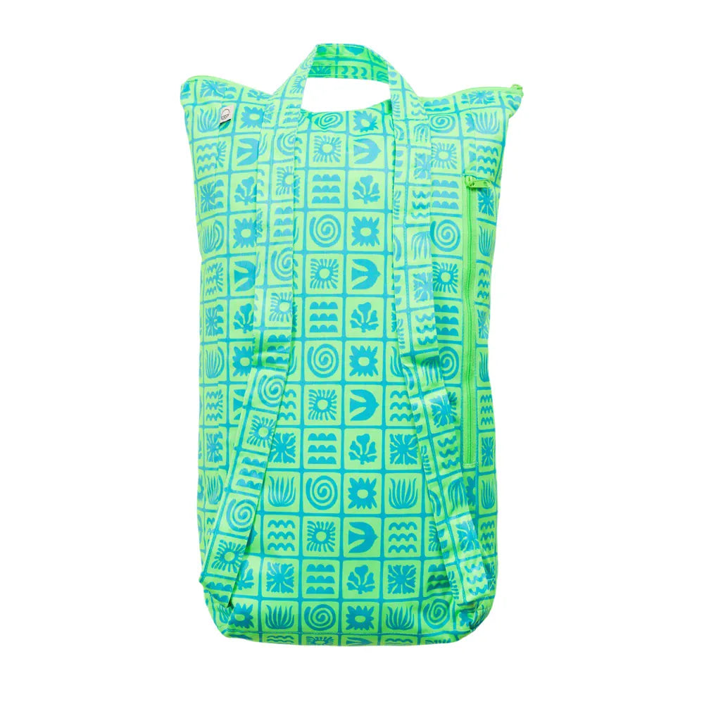 Nestling Children Accessories Large Swim Bag - Green Retro Surf