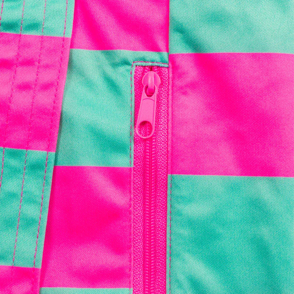 Nestling Children Accessories Large Swim Bag - Pink Teal Stripe
