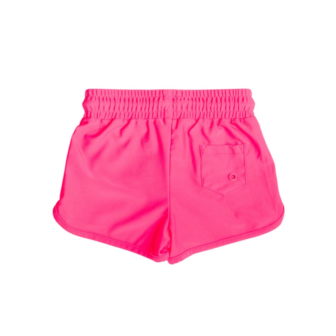 Nestling Girls Swimwear Short Boardies - Neon Pink