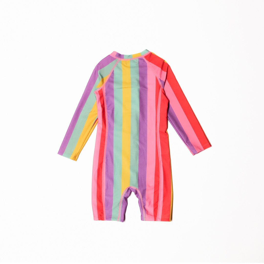 Nestling Girls Swimwear Shortie Swimmers - Unicorn Stripe