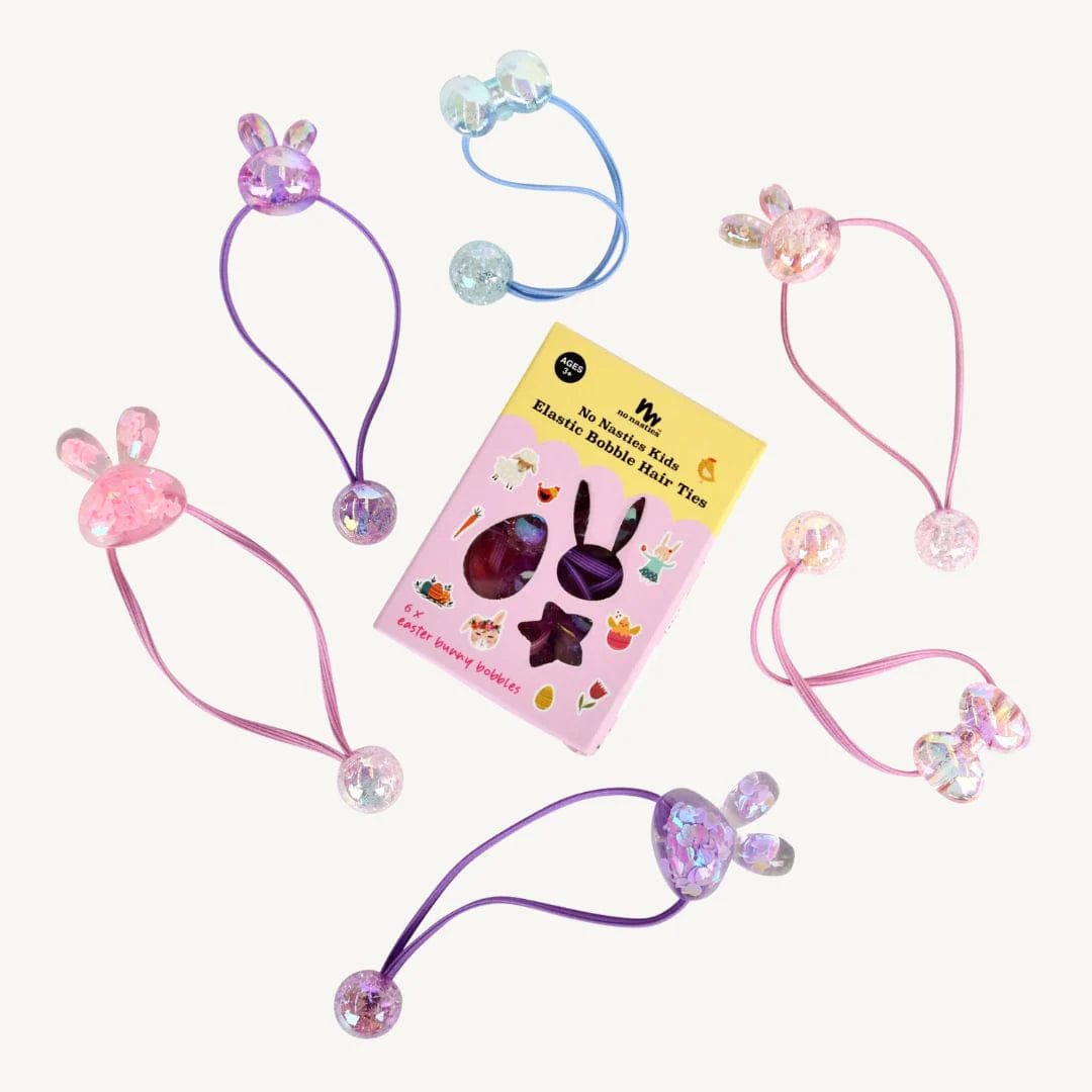 No Nasties Accessory Hair Bunny Bobbles Elastics Set