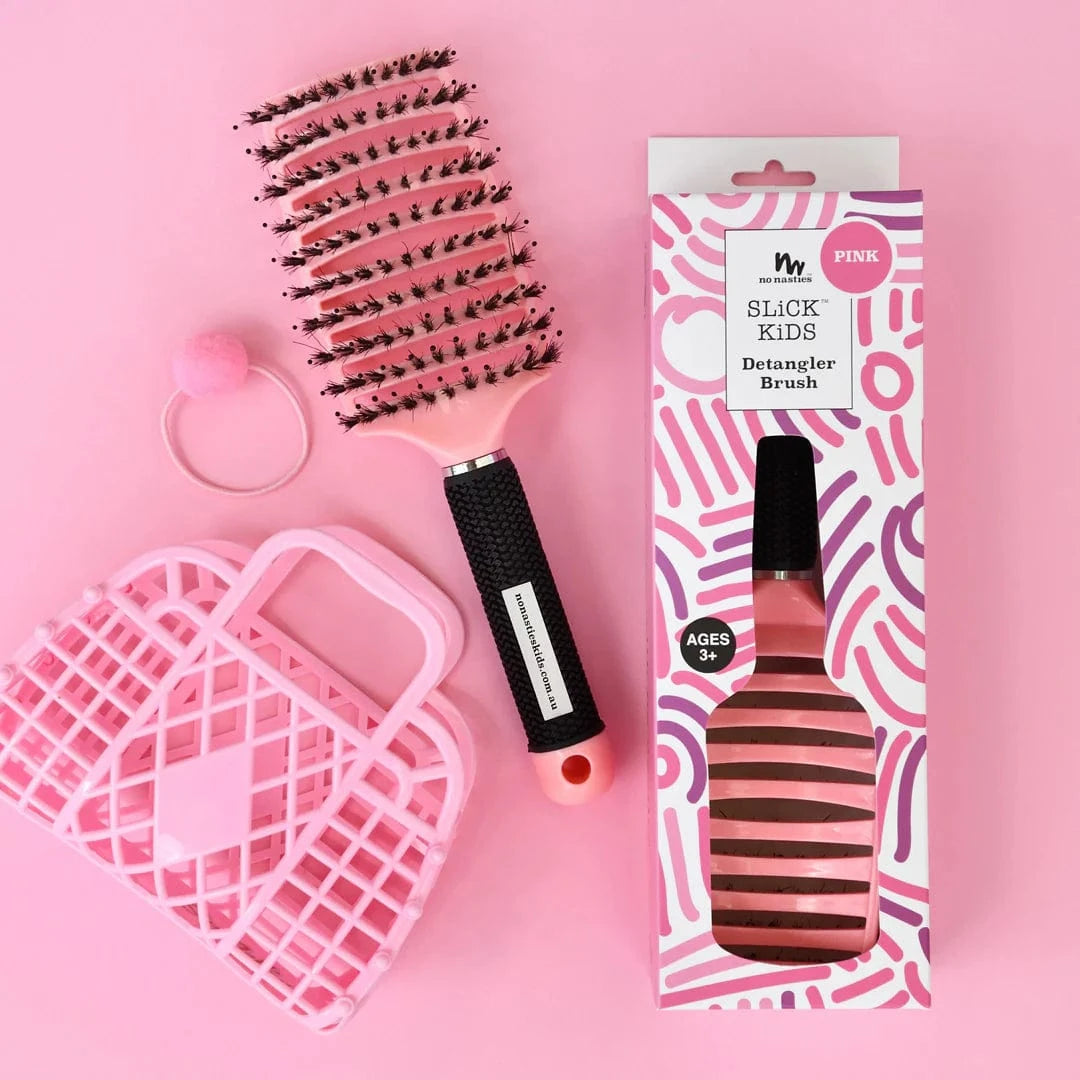 No Nasties Accessory Hair Pink Detangler Brush