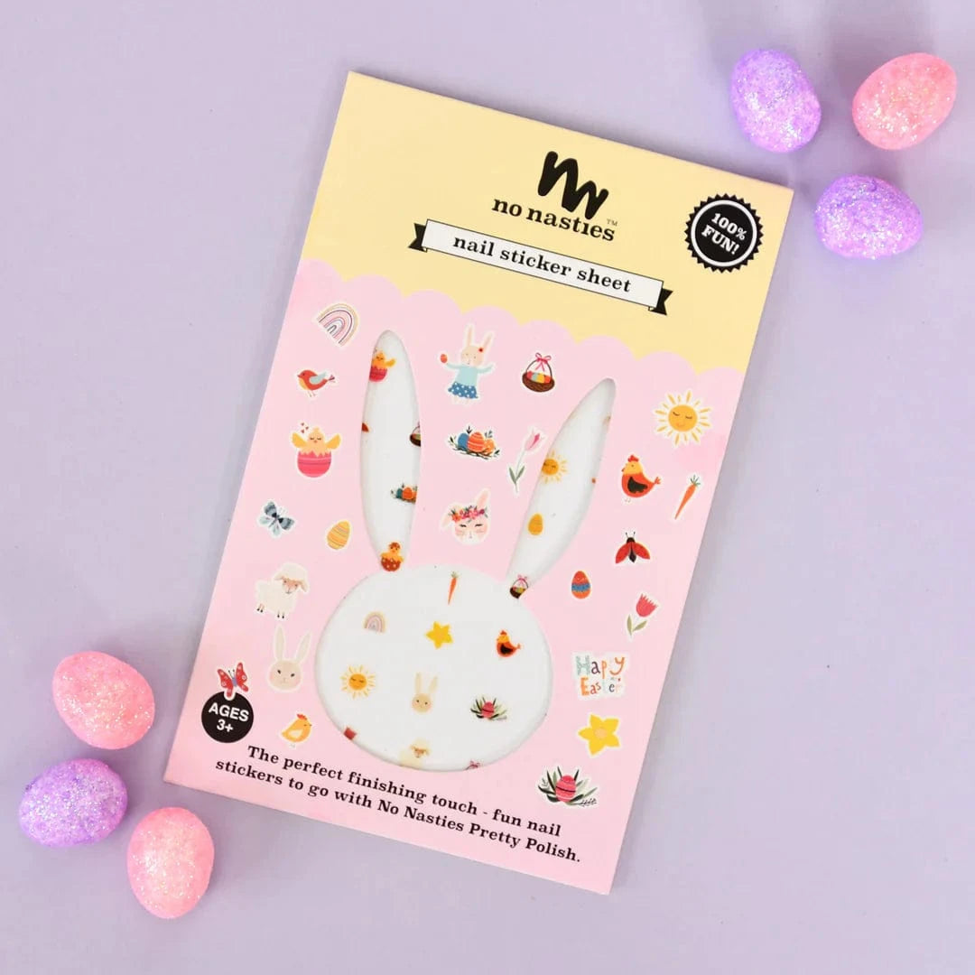 No Nasties Girls Accessory Easter Bunny Nail Stickers