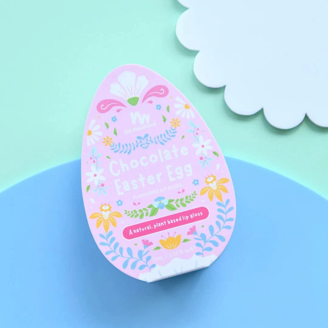 No Nasties Girls Accessory Easter Egg Lip Gloss and Nail Stickers