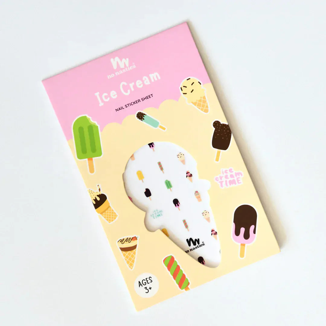No Nasties Girls Accessory Ice Cream Nail Stickers