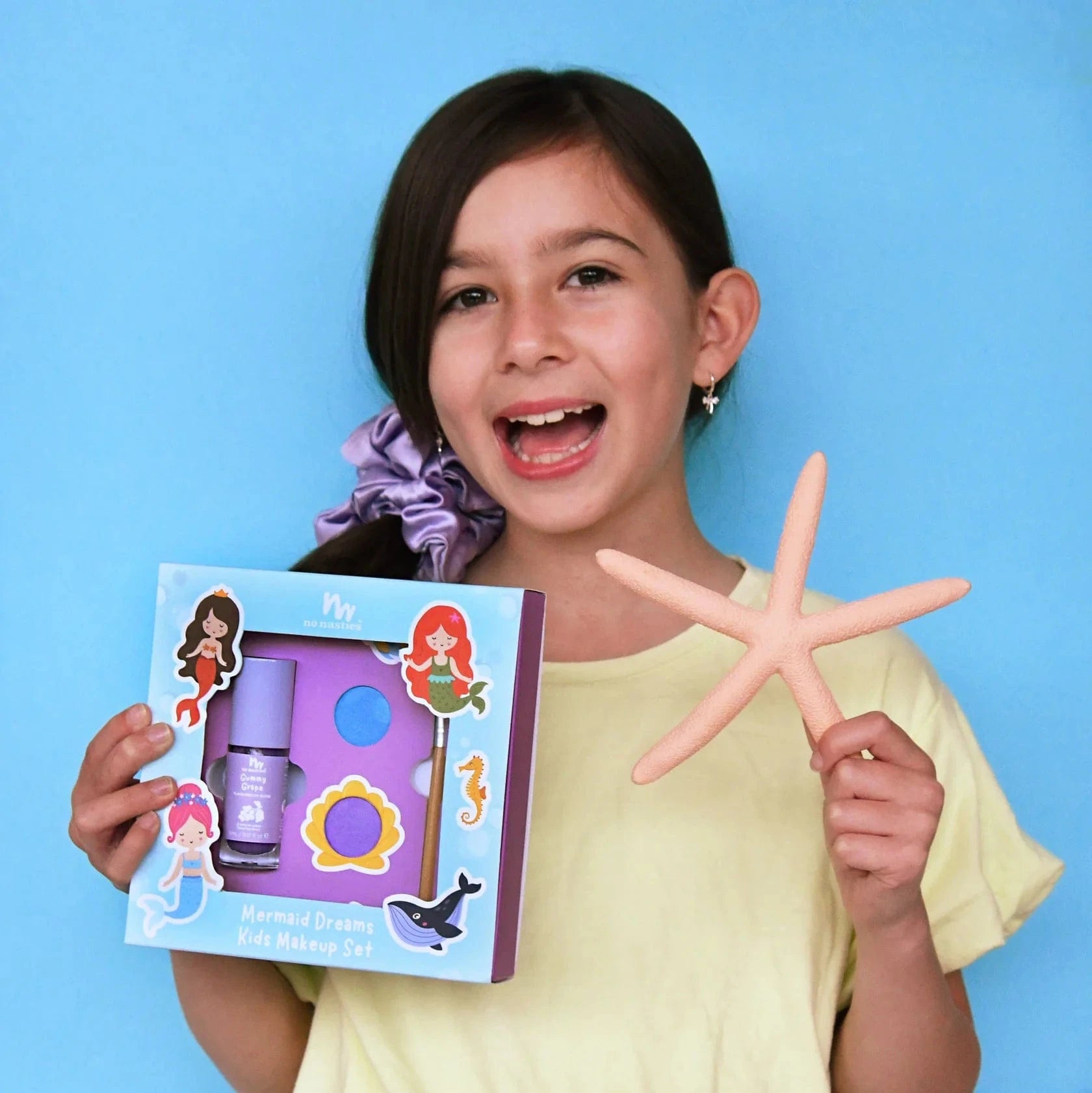 No Nasties Girls Accessory Mermaid Dreams Natural Kids Makeup Gift Set