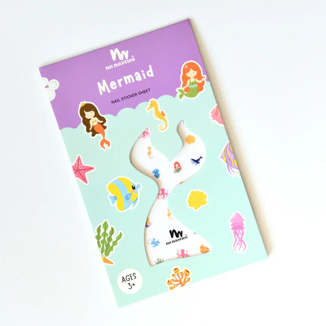 No Nasties Girls Accessory Mermaid Nail Stickers