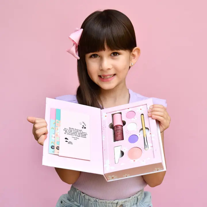 No Nasties Girls Accessory Nala Kids Natural Pressed Powder Pink Makeup Palette Kit
