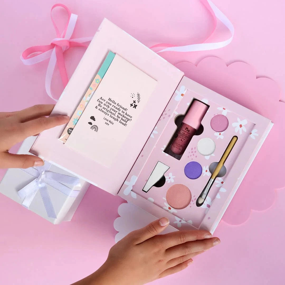 No Nasties Girls Accessory Nala Pink Natural Pressed Powder Kids Makeup Palette Kit
