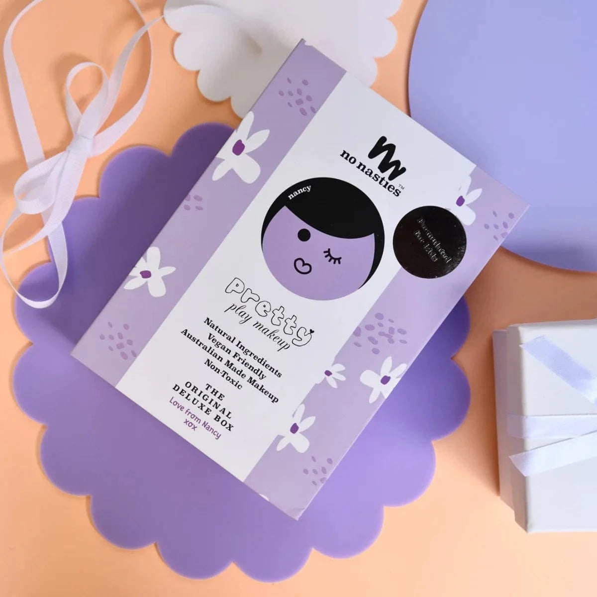 No Nasties Girls Accessory Nancy Deluxe Purple Pretty Play Makeup Box