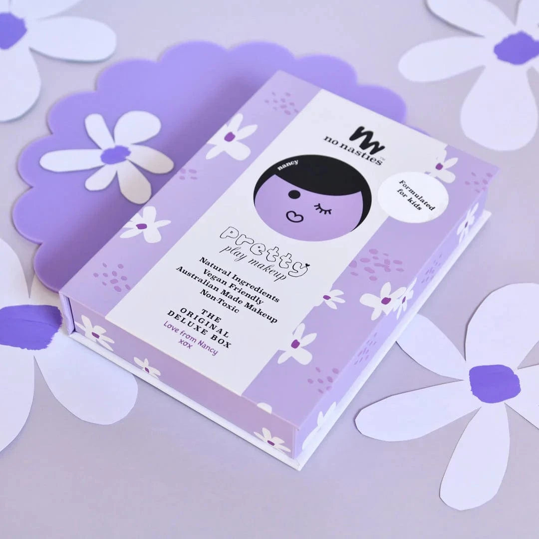 No Nasties Girls Accessory Nancy Purple Natural Pressed Powder Kids Makeup Palette Kit