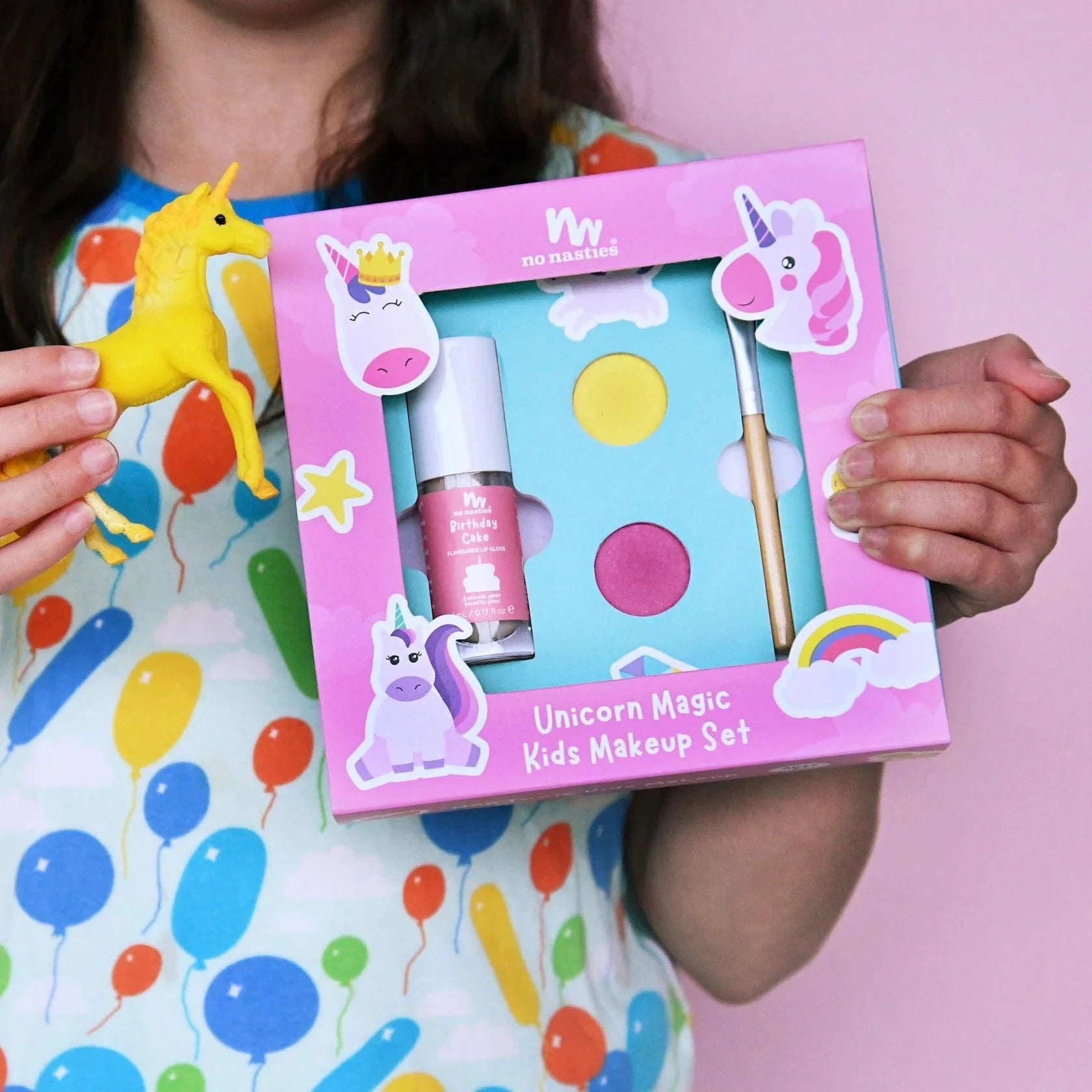 No Nasties Girls Accessory Unicorn Magic Natural No Nasties Kids Makeup Gift Set