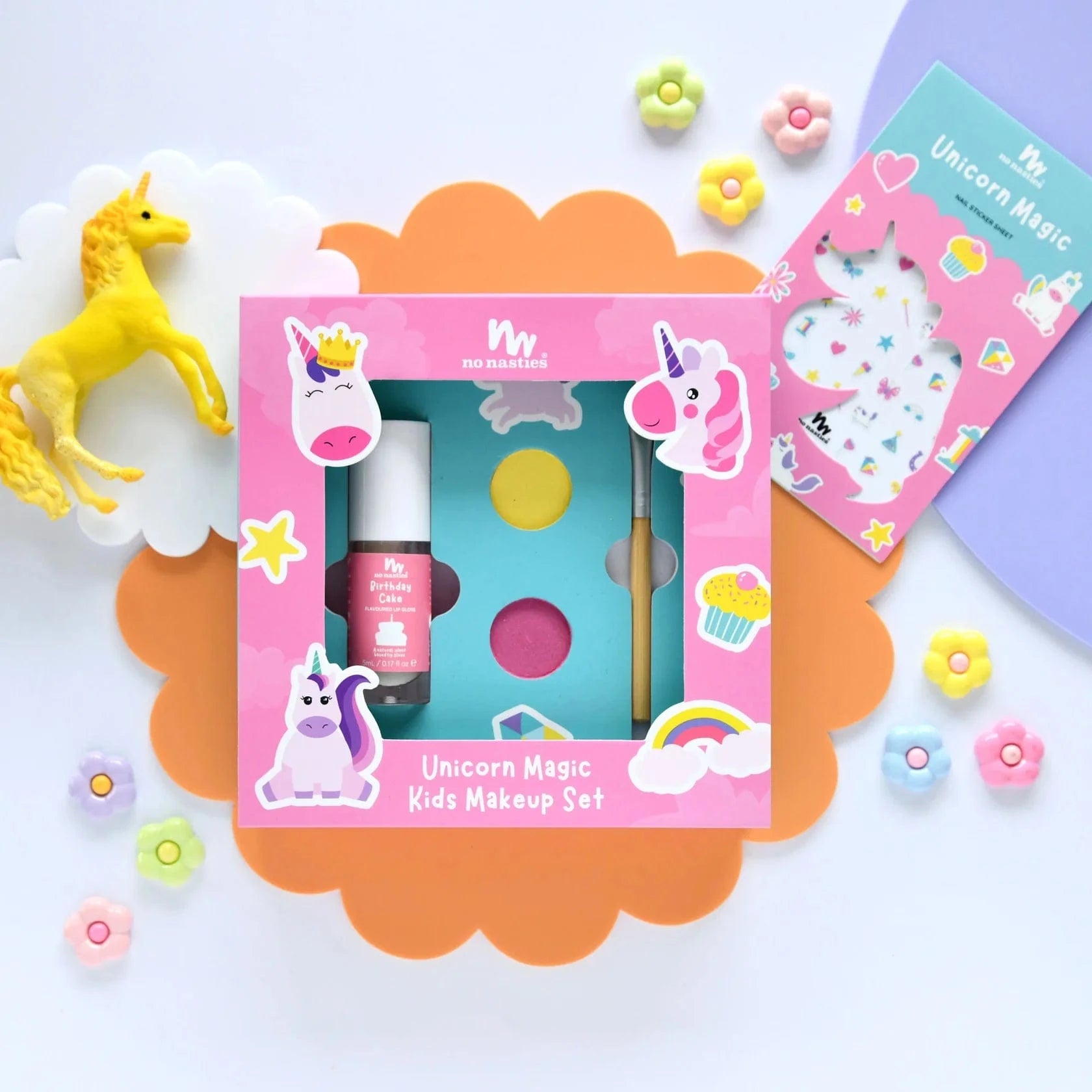 No Nasties Girls Accessory Unicorn Magic Natural No Nasties Kids Makeup Gift Set