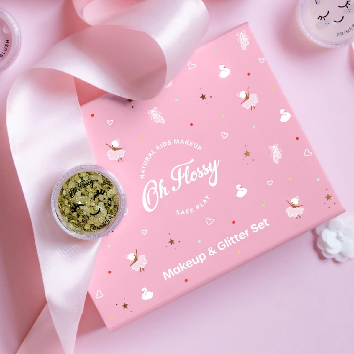Oh Flossy Girls Accessory Ballet Sparkle Makeup & Glitter Set
