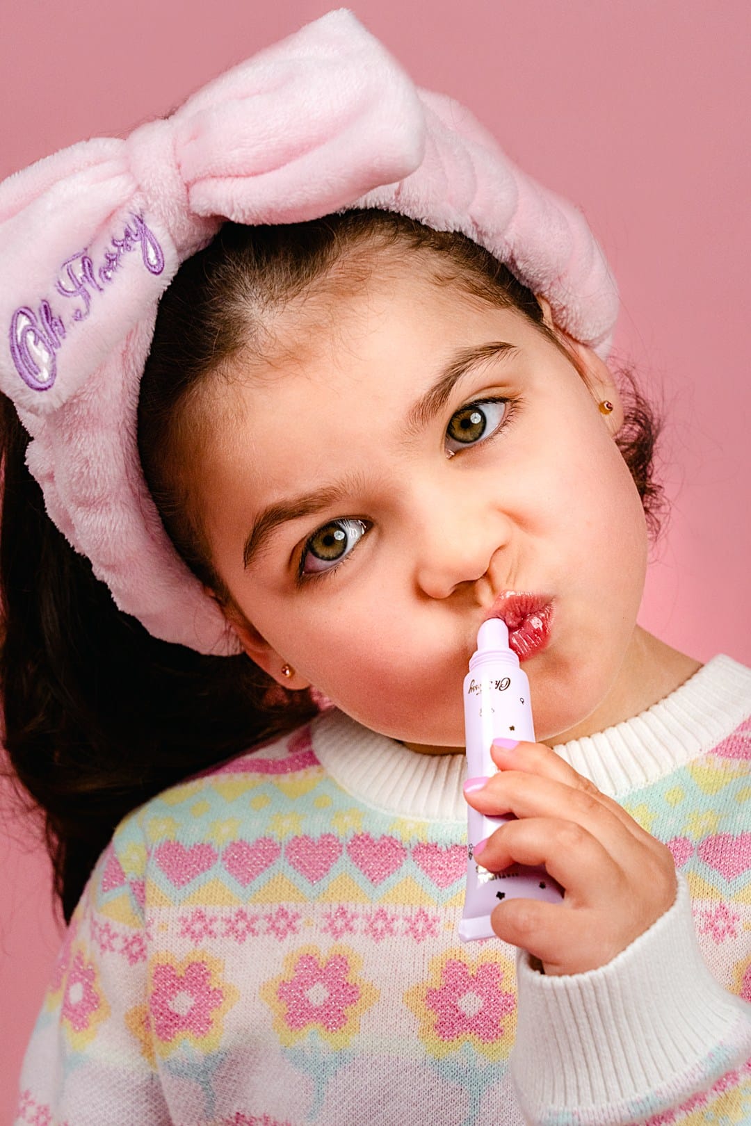 Oh Flossy Girls Accessory Natural Lip Gloss - Strawberry