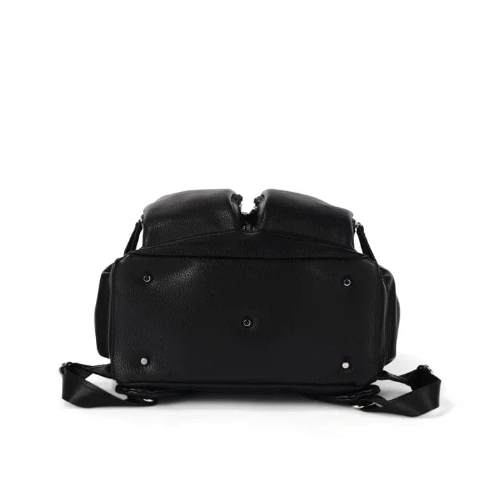 OiOi Baby Care OiOi Vegan Leather Nappy Backpack - Black Dimple