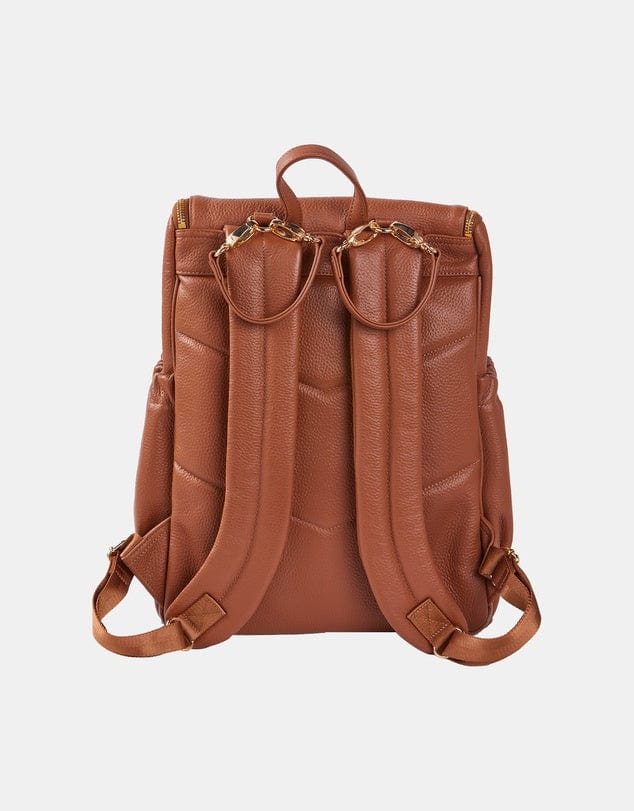 OiOi Baby Care Signature Nappy Backpack - Terracotta Genuine Leather