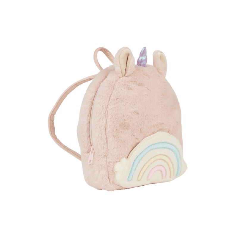 Olli Ella Girls Accessory Hopalong Unicorn Pink Backpack