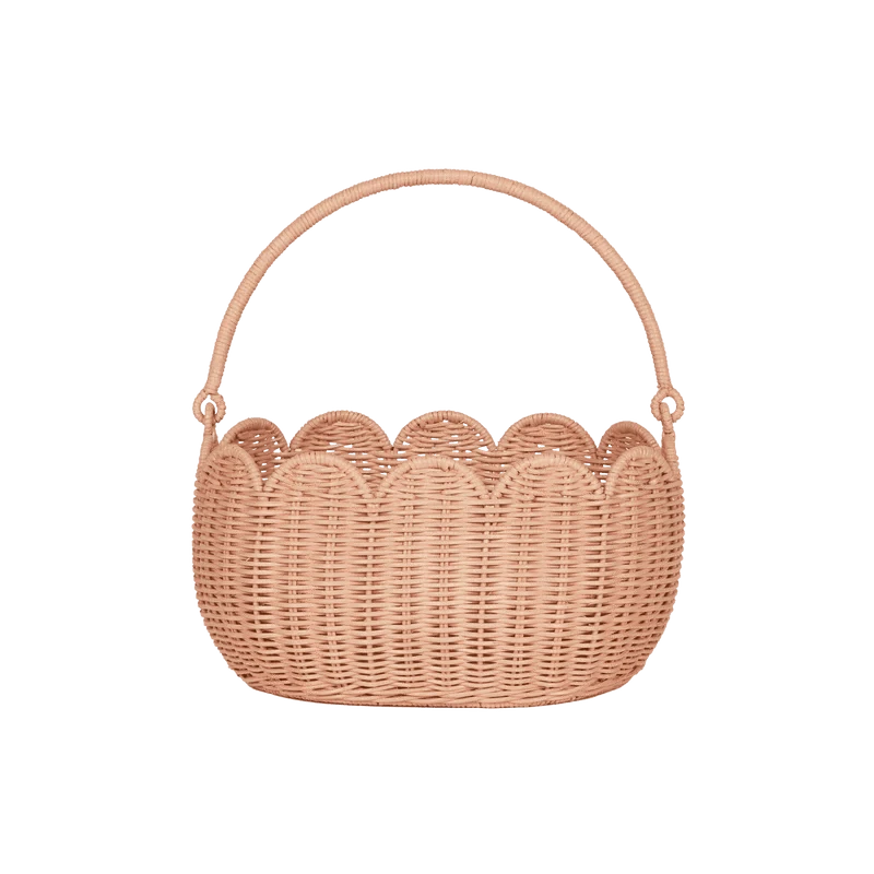 Olli Ella Toys Petal Basket - Seashell Pink