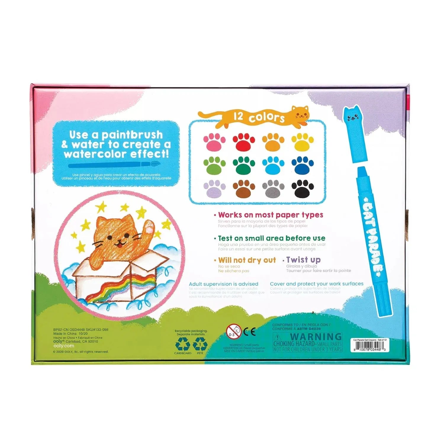 Ooly Toys Cat Parade Watercolour Gel Crayons