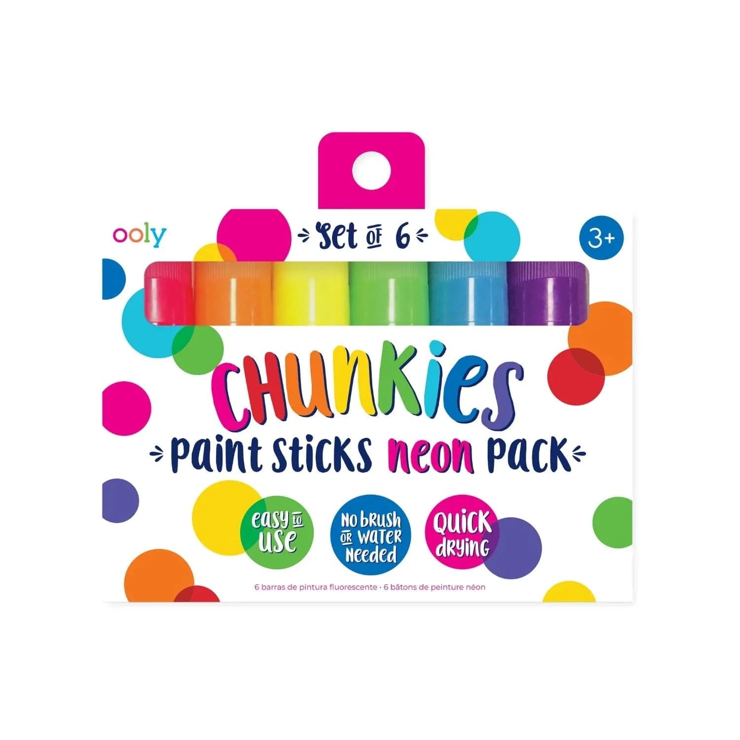 Ooly Toys Chunkies Paint Sticks Neon