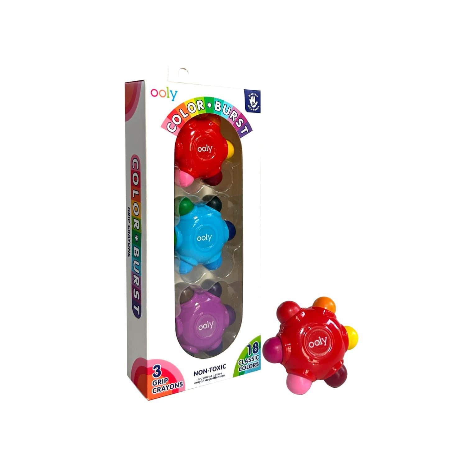 Ooly Toys Colour Burst Grip Crayons