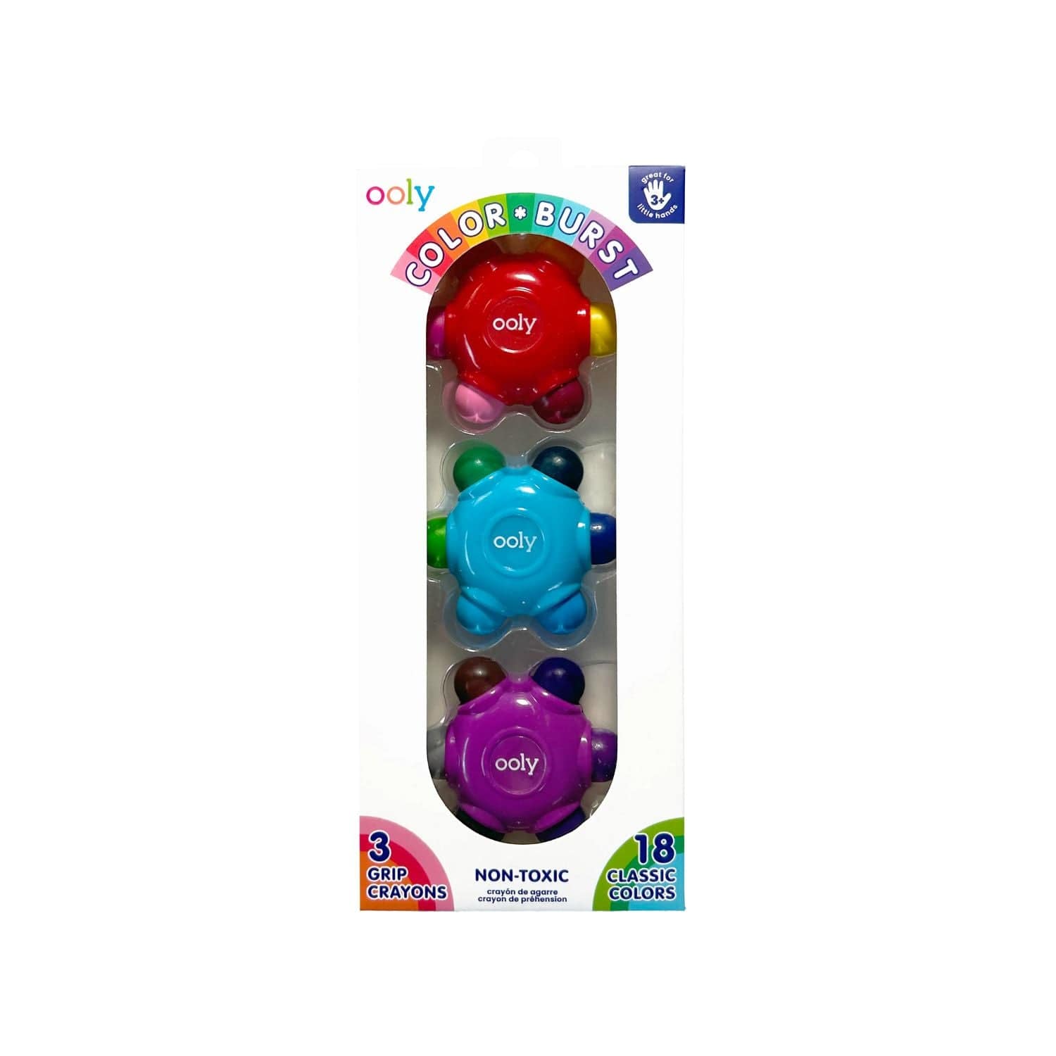 Ooly Toys Colour Burst Grip Crayons