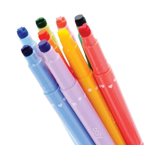 Ooly Toys Confetti Stamp Double-Ended Markers