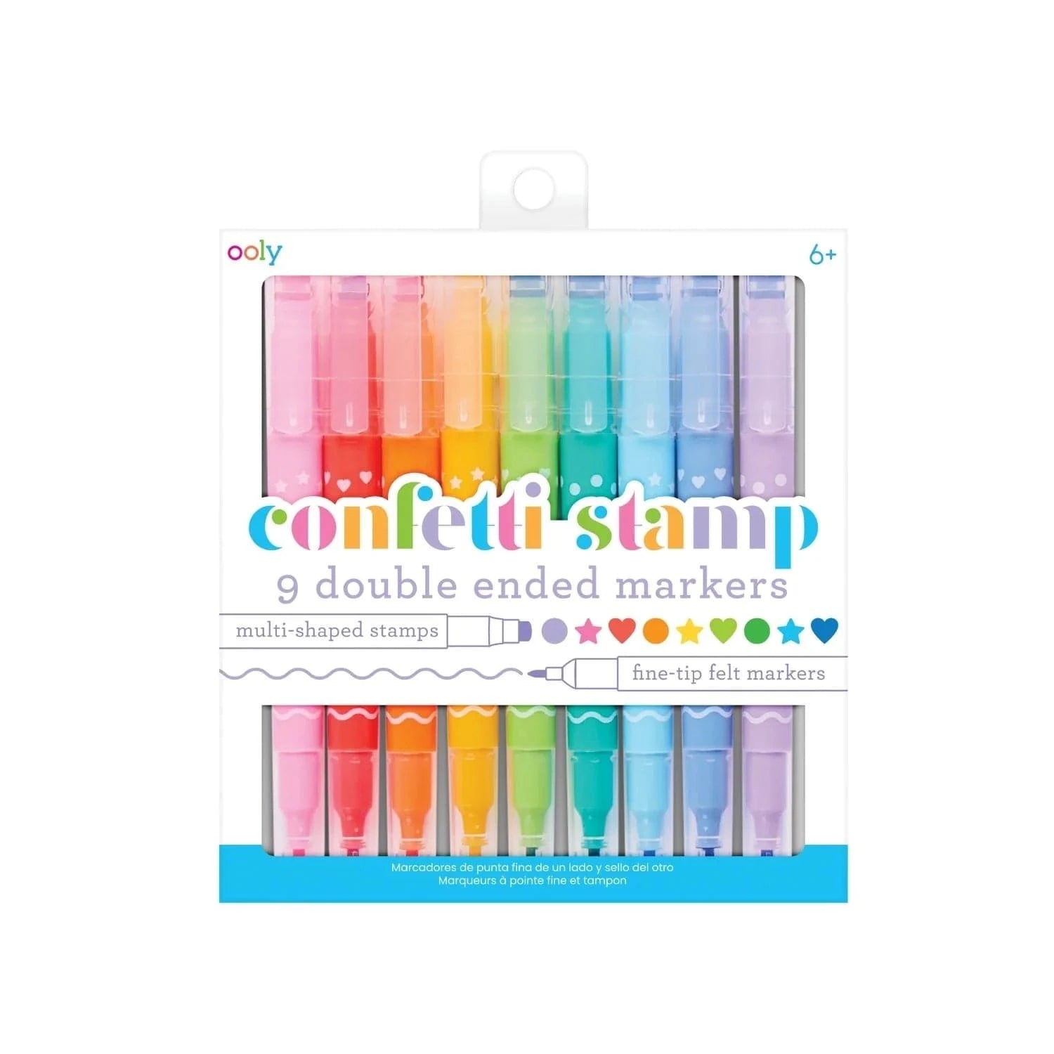 Ooly Toys Confetti Stamp Double-Ended Markers