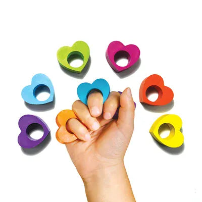 Ooly Toys Heart Ring Crayons - Set of 6
