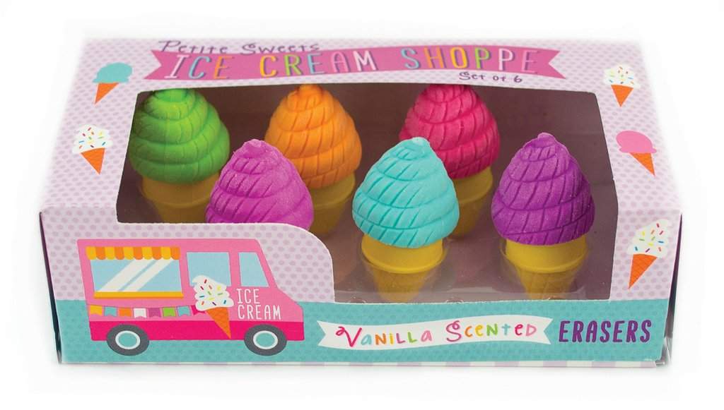 Ooly Toys Ice Cream Erasers - Set of 6