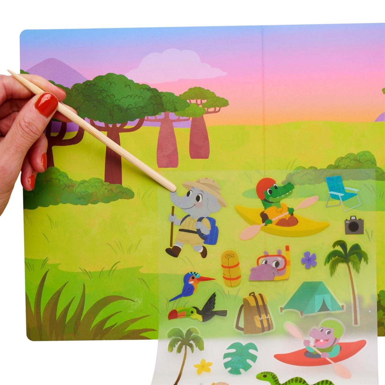 Ooly Toys Jungle Adventure  - Set The Scene Transfer Stick Magic