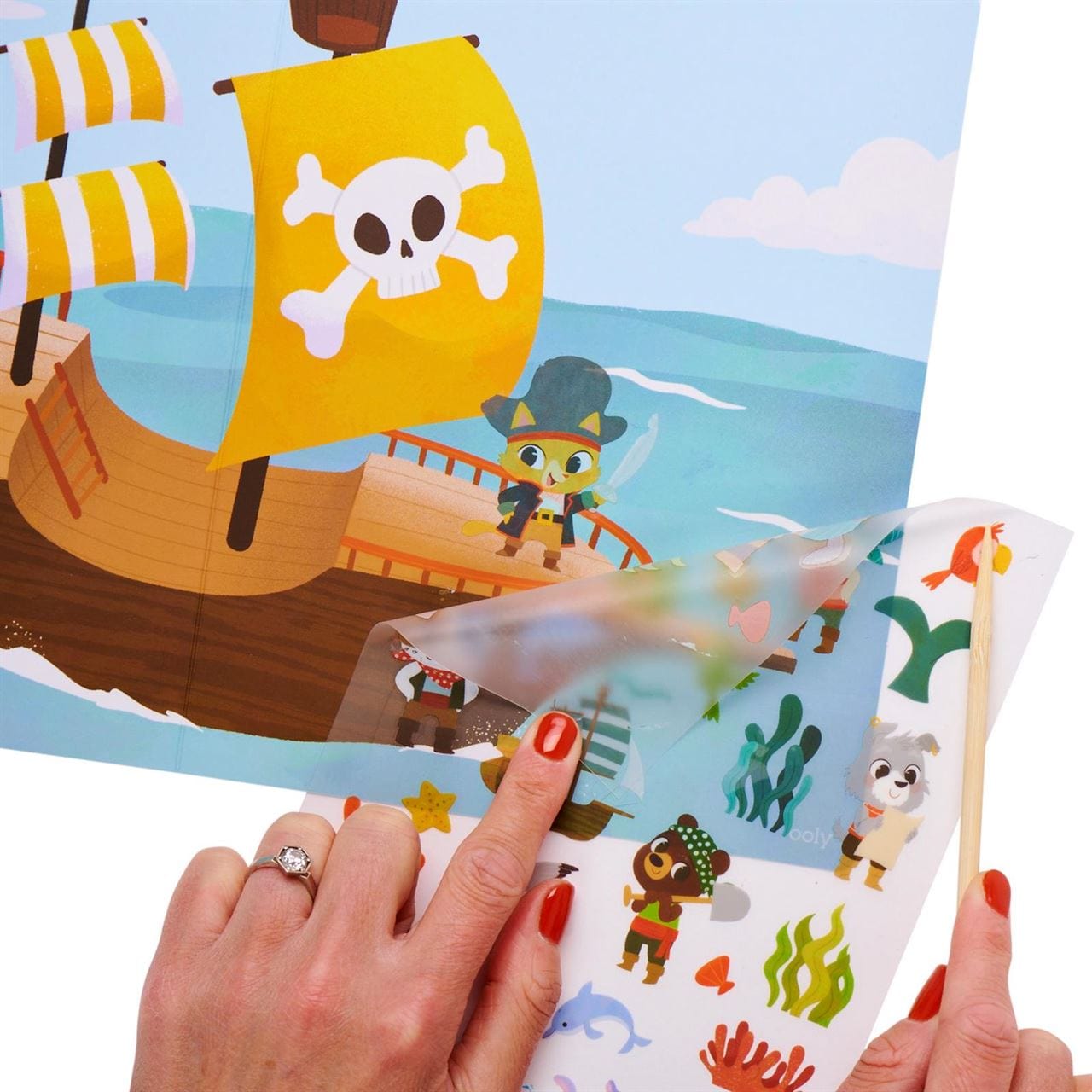 Ooly Toys Ocean Adventure - Set The Scene Transfer Stick Magic