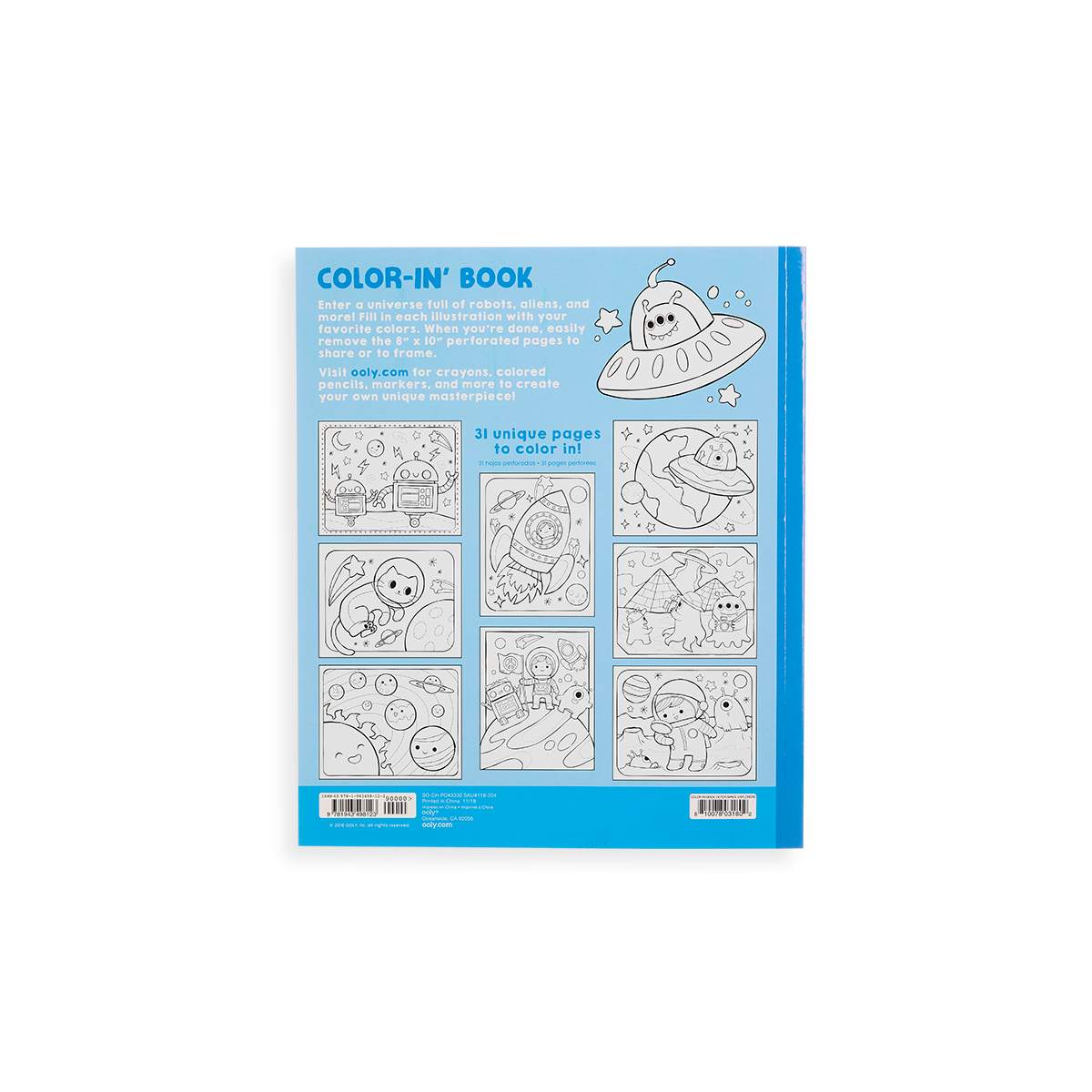 Ooly Toys Outer Space Explorers Colouring Book