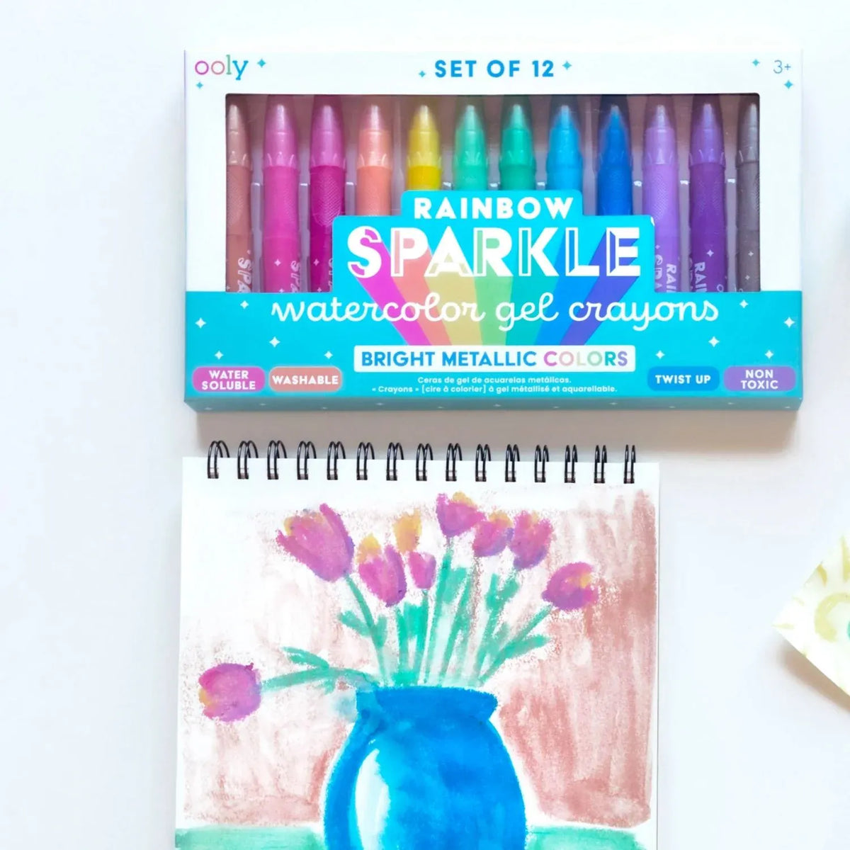 Ooly Toys Rainbow Sparkle Watercolour Gel Crayons