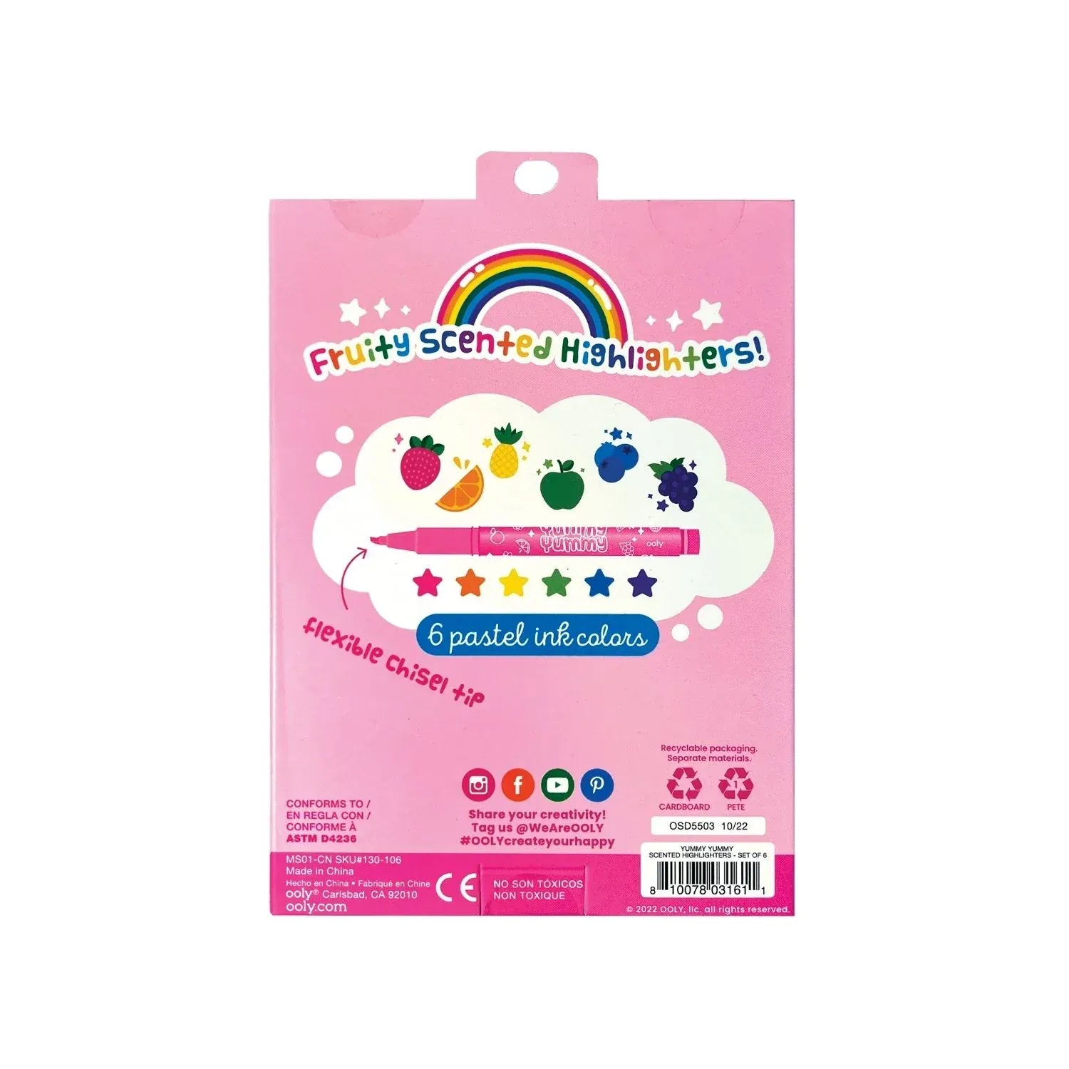 Ooly Toys Yummy Yummy Scented Highlighters