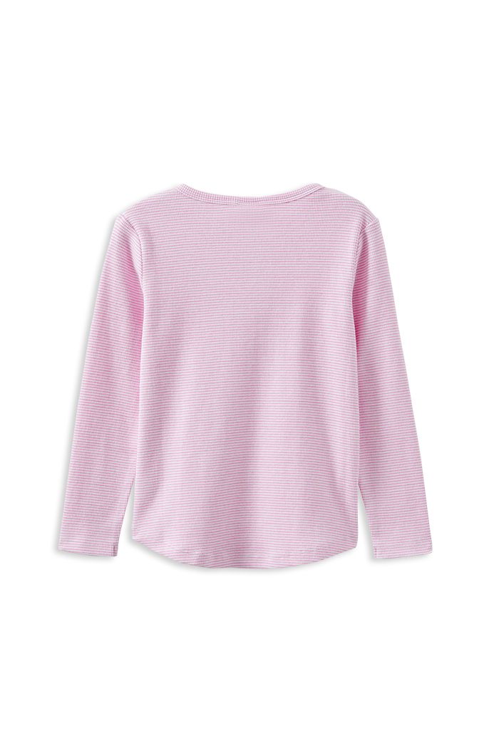 Pink Stripe Henley