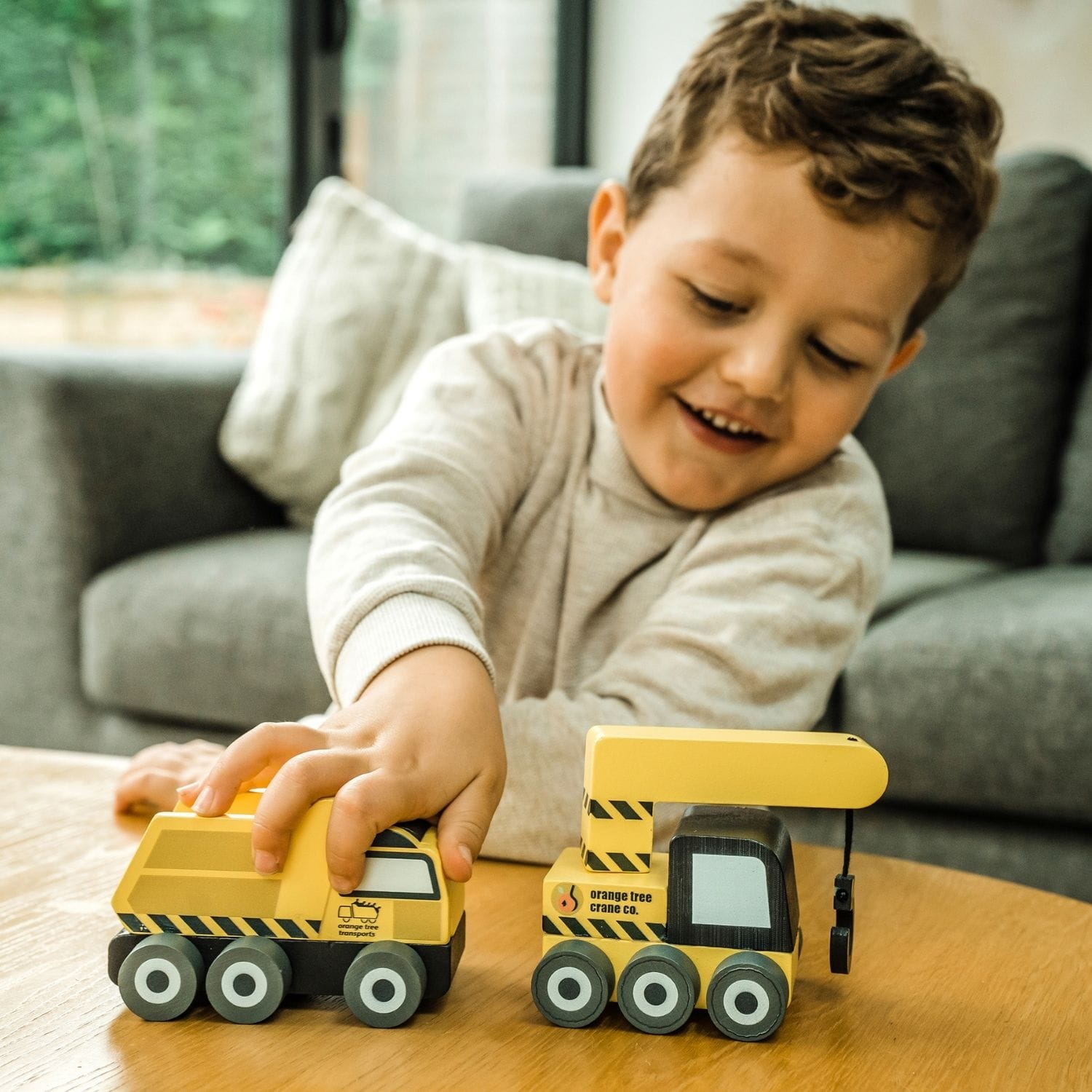 Orange Tree Toys Toys Construction Vehicles (Set of 2)