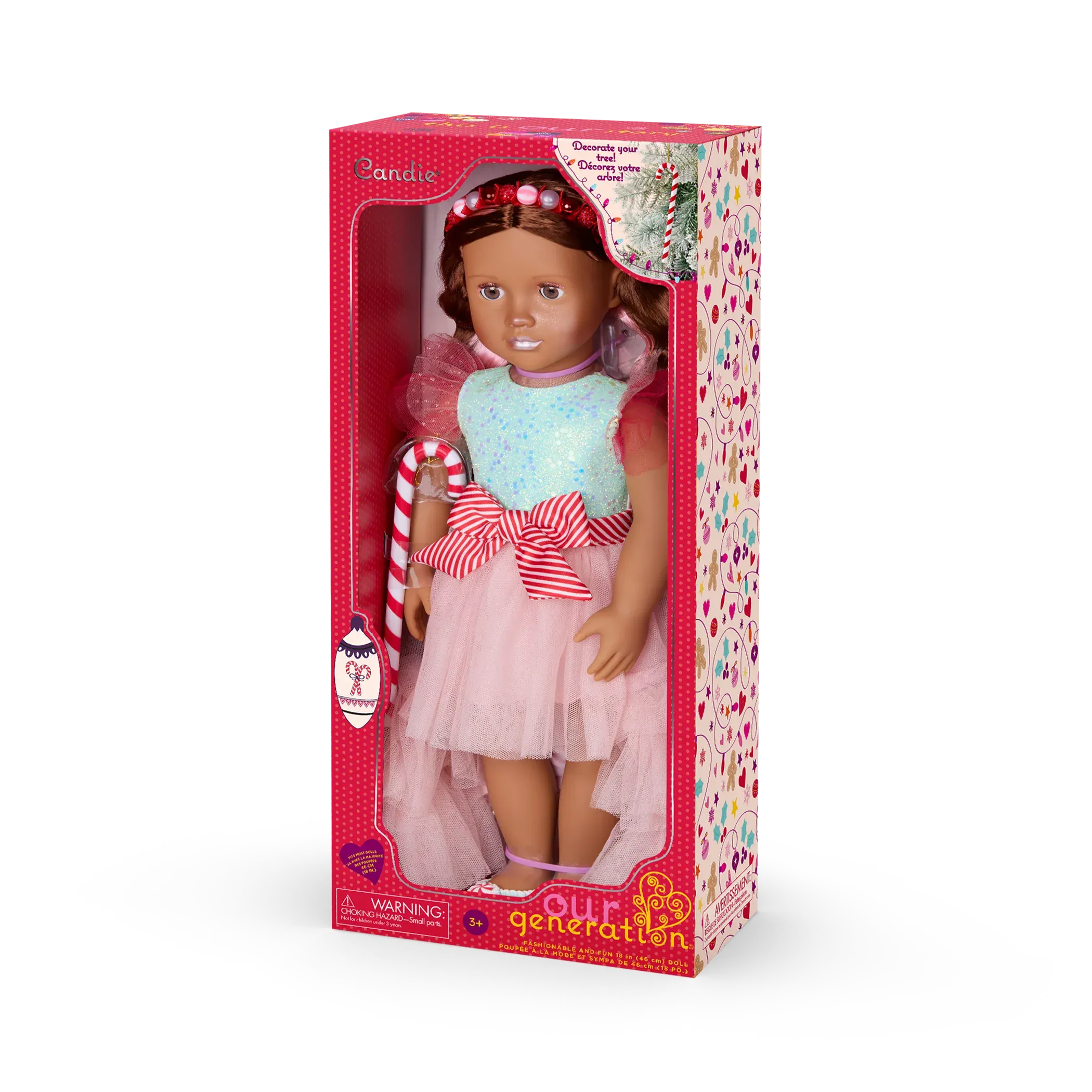 Our Generation Toys Our Generation Doll - Christmas Candy Cane - Candie