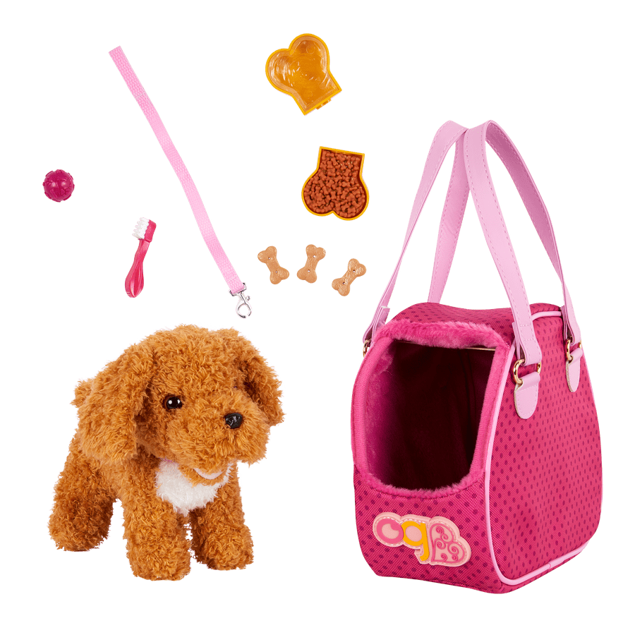 Our Generation Toys Our Generation Standing Poodle Pup in Carrier