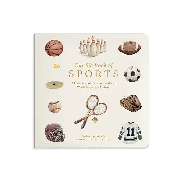 Children's book titled Our Big Book of Sports by Penguin NZ, colorful cover featuring various sports illustrations.