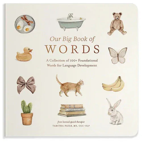 Children's book titled Our Big Book of Words by Penguin NZ, featuring colorful illustrations and large text for young readers.
