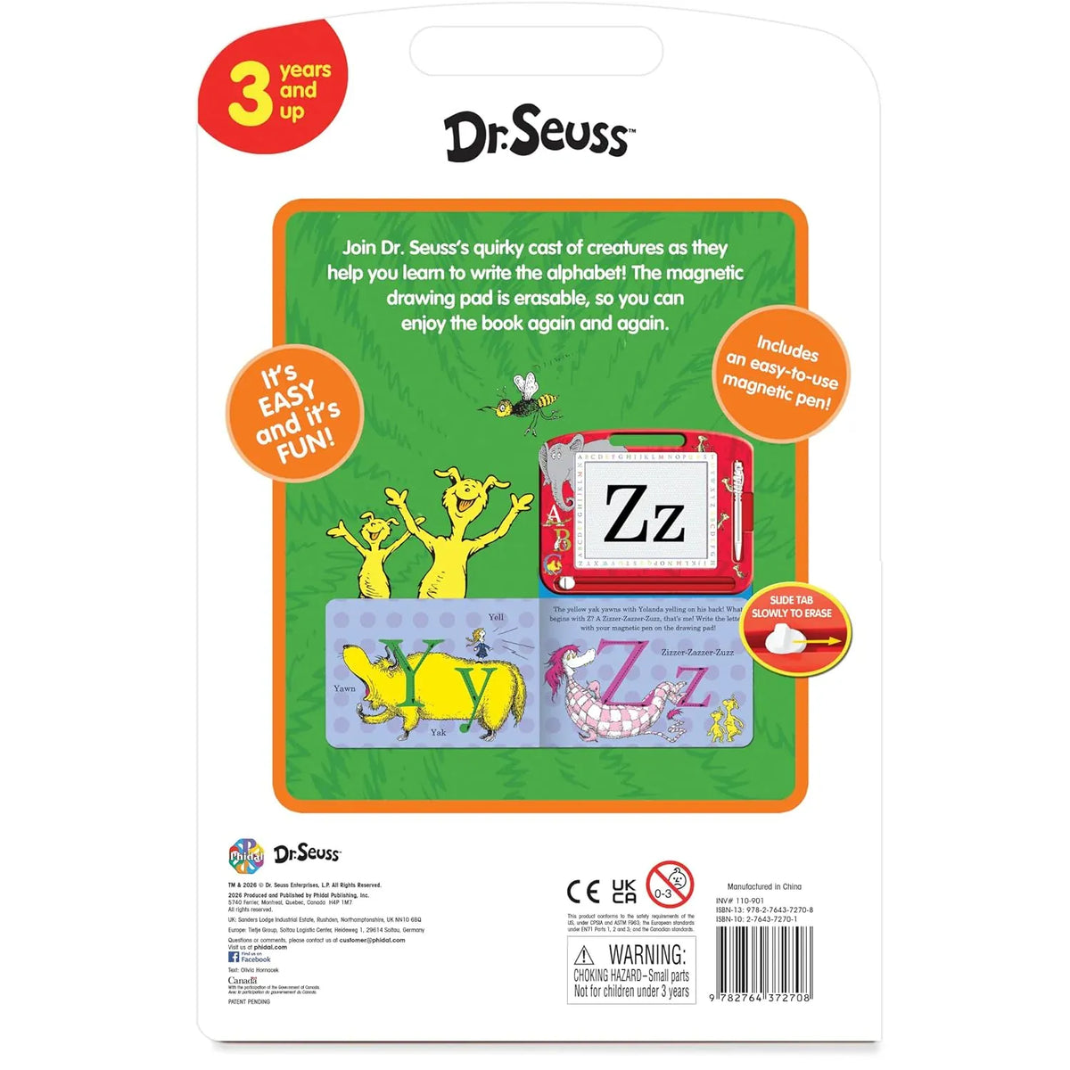 Phidal Publishing Childrens Books Dr. Seuss ABC Read and Doodle