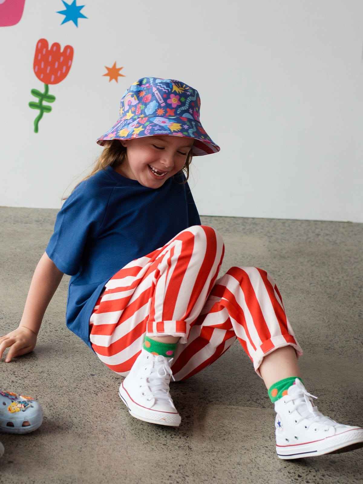 Phoenix And The Fox Unisex Pants Circus Stripe Barrel Pants