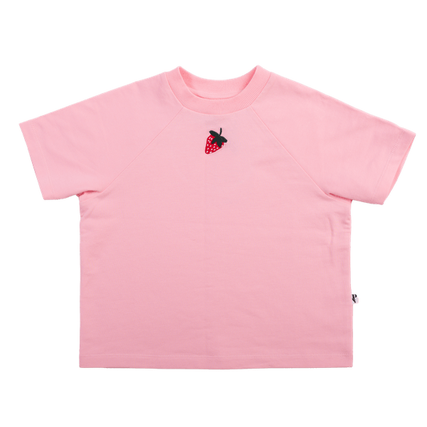 Phoenix And The Fox Unisex Tee Pink & Strawberry Raglan Box Tee